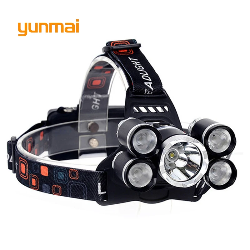 Мощный сильный Головной фонарь с usb 12000 лм новый xml T6 + 4 * Новый светодиодный
