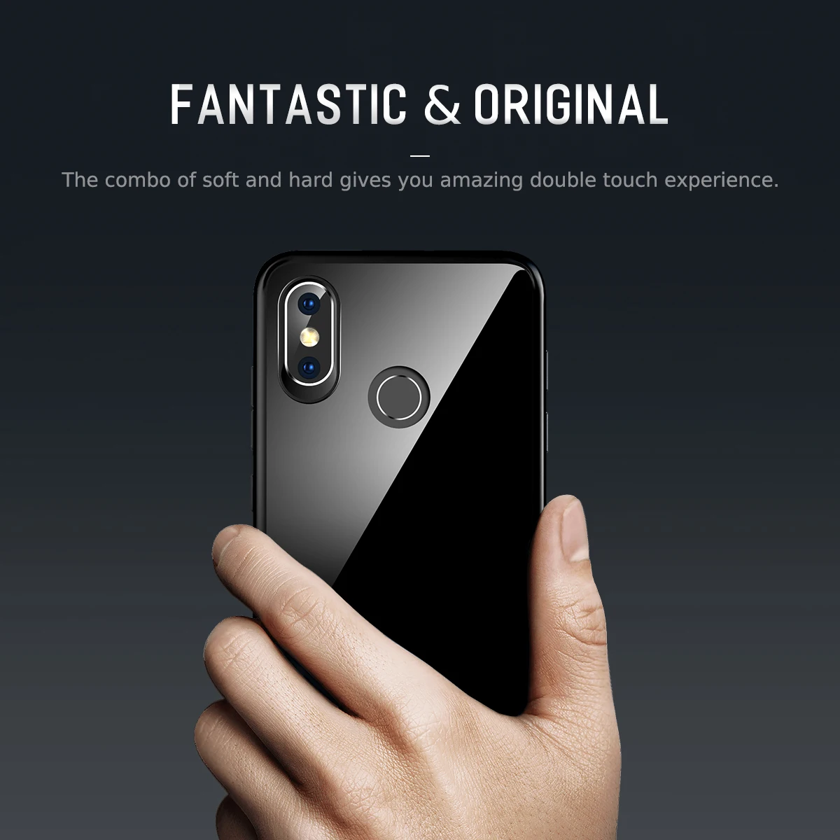 Тонкий чехол ROCK для Xiaomi Mi 8, мягкий чехол из ТПУ+ жесткого поликарбоната, сверхпрочный защитный силиконовый чехол для Xiaomi Mi 8