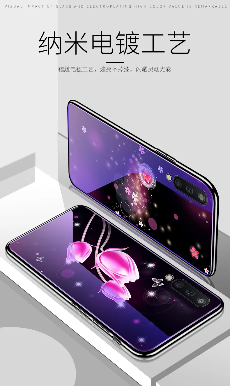 Для samsung Galaxy A30 A50 A10 чехол мягкий силиконовый край+ жесткое закаленное стекло bluelight защитный чехол на заднюю панель для samsung m20