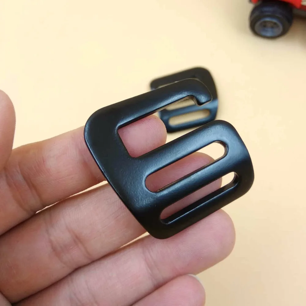 1 &quotдля 25 мм лямки 5 пар Черный Double Side Алюминий металлической пряжкой кольцо D