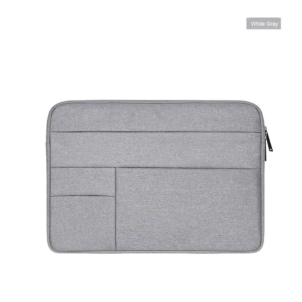 13-15,6 дюймов Сумка для ноутбука чехол для Macbook Air Pro/Dell Inspiron/Toshiba/acer Aspire E15/ASUS VivoBook/MSI/hp сумка для ноутбука - Цвет: White Gray
