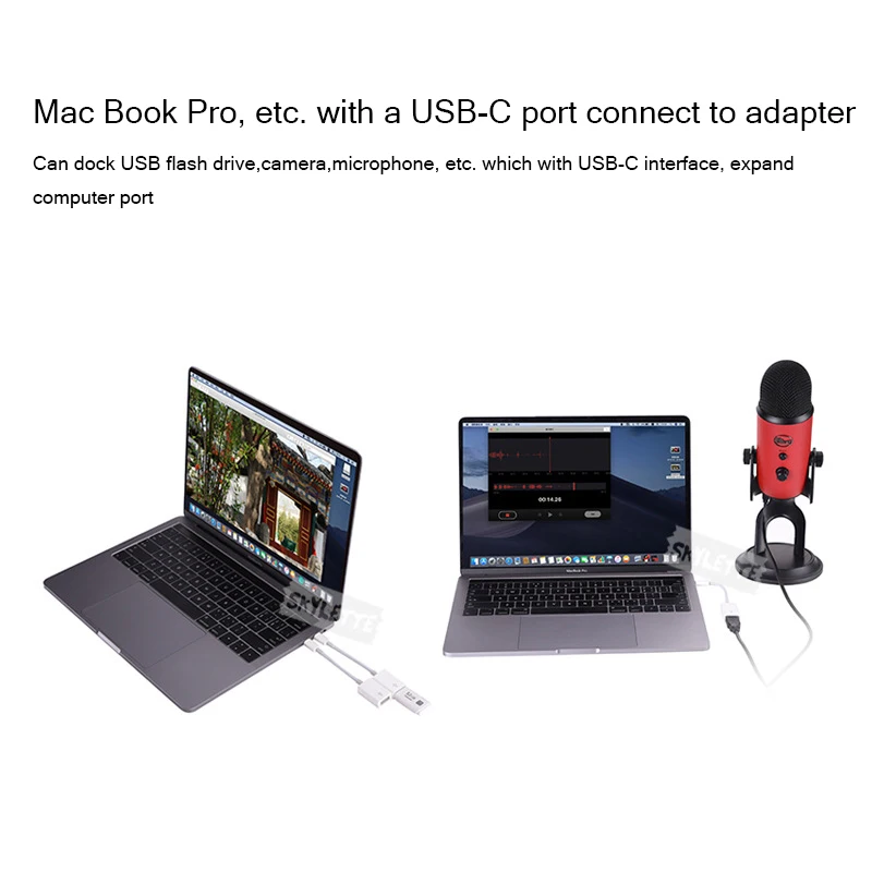 OTG USB C разъем SLR адаптер для камеры флэш накопитель конвертер Type Xiaomi 9 Huawei P30 iPad Pro