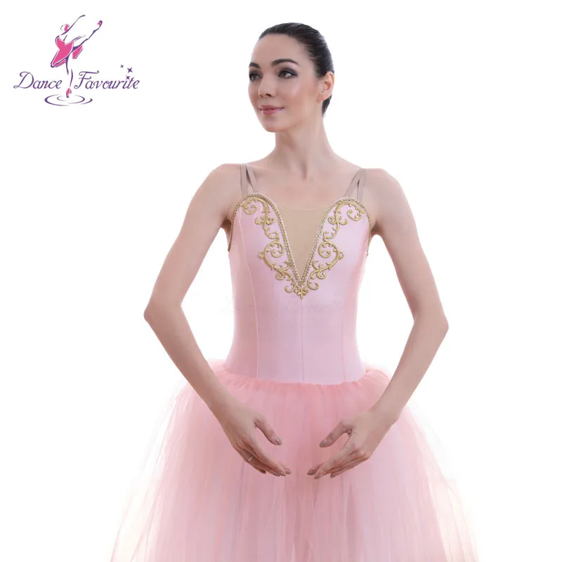 18703 бледно розовый лиф для танцев балетная пачка романтичный балетный костюм