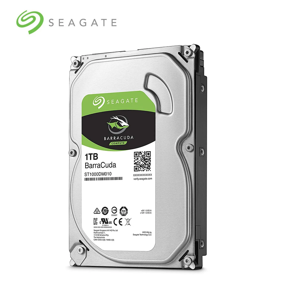 Seagate 1 ТБ баракуда Настольный ПК жесткий диск SATA 6 ГБ/сек. 32 Мб 7200 об/мин Кэш 3 5