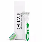 Бритва для женского бикини Beauty Qshave Green, 1 шт., ручка для бритья и 2 шт. лезвия X5, США