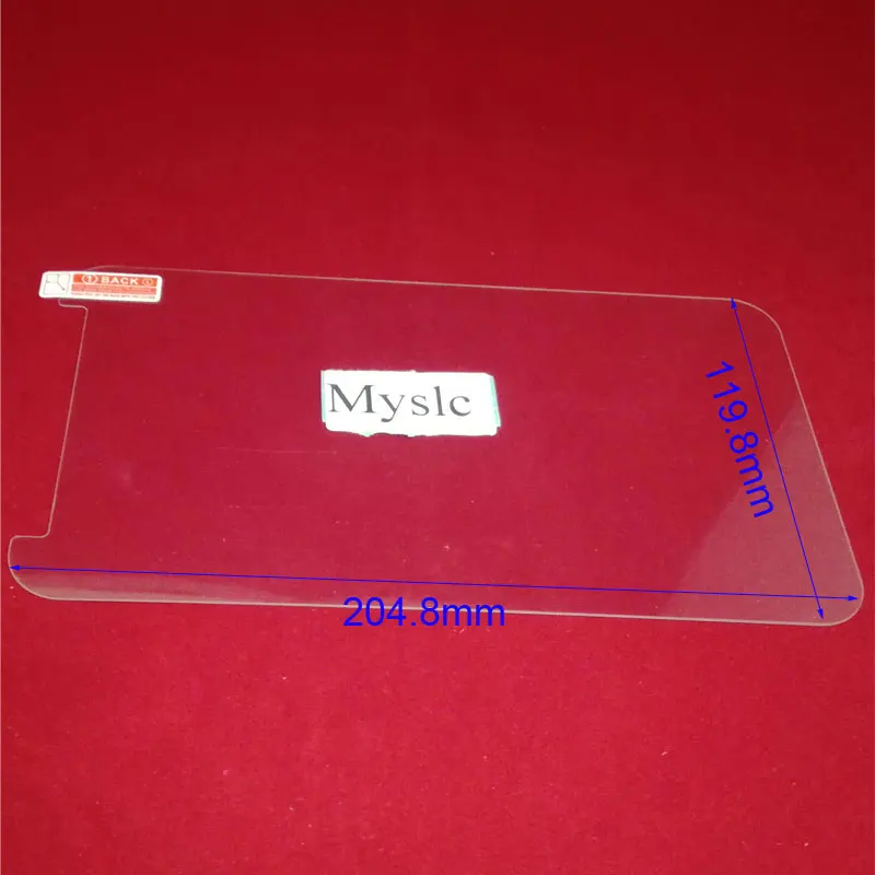 204.8X119.8MM Myslc Закаленное стекло протектор экрана Премиум пленка для Irbis TZ878 TZ858 TZ897 TZ856 TZ874 TZ855 TZ877 TZ841 " дюймовый планшет - Цвет: 204.8X119.8MM