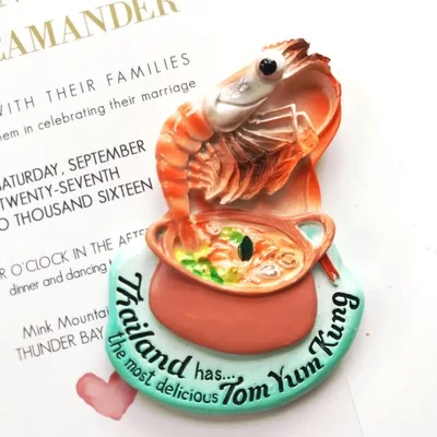Наклейки на холодильник тайского Тома кунг|travel souvenir|souvenir travelstickers stickers |