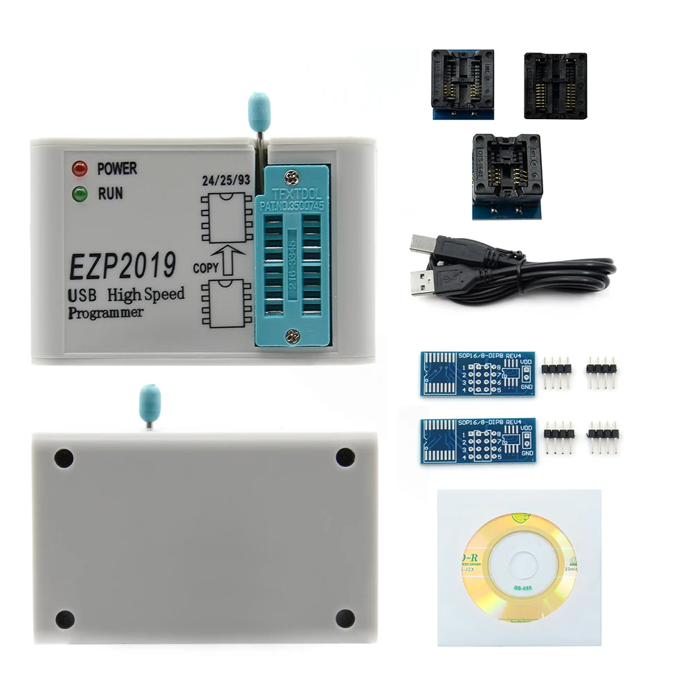Высокоскоростной USB программатор EZP2019 SPI ezp 2019 с 12 поддержками 24 25 93 EEPROM чип флэш BIOS