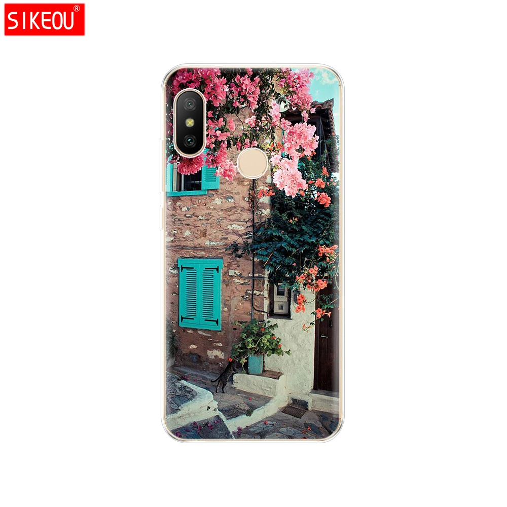 12065 Силиконовый чехол для Xiaomi mi A2 LITE, чехол с полной защитой, мягкая задняя крышка из ТПУ, чехол для телефона s для Xio mi A2 LITE, бампер, чехол с котом - Цвет: 12065