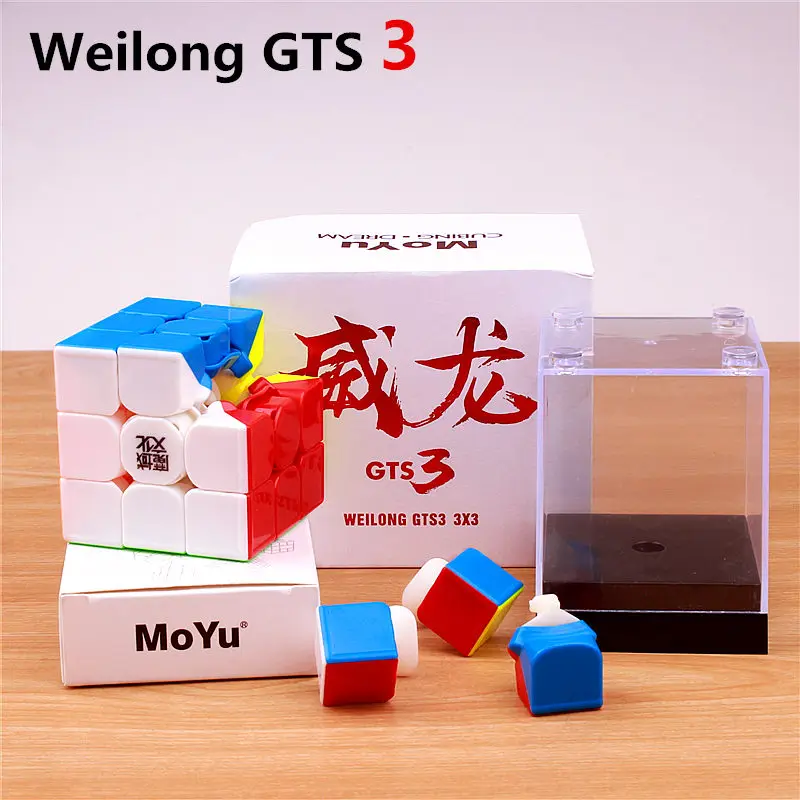 MOYU WEILONG GTS 3 магический скоростной кубик стикер меньше Профессиональный 3X3X3