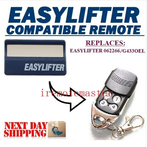 Easylifter 062266/G433OEL Замена гаражной двери дистанционного передатчика хорошее|Пульты