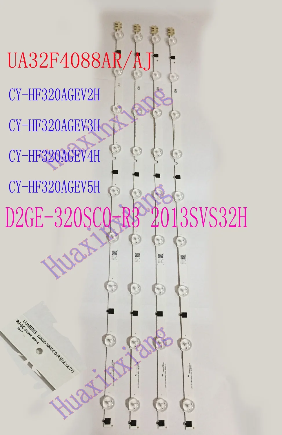 20 шт./лот 32 дюймовая Светодиодная лента для подсветки телевизора UA32F4088AR D2GE 320SC0 R3