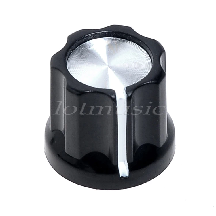 Новинка 1 шт. рукоятка с отверстием для вала 6 мм черная брызговика гитары