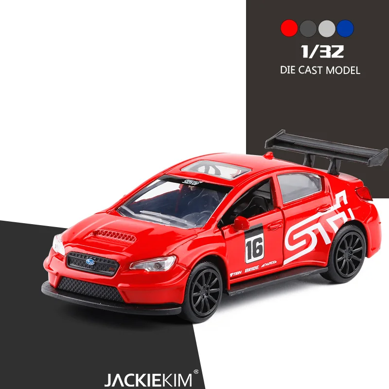Высококачественная модель автомобиля SUBARU WRX STI в масштабе 1/32 металлическая