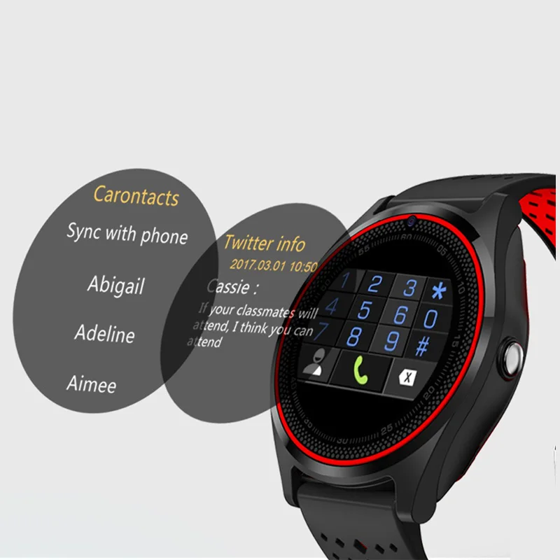 Sograce 2 шт. любителей умные часы модные Камера женские смарт для мужские smart watch