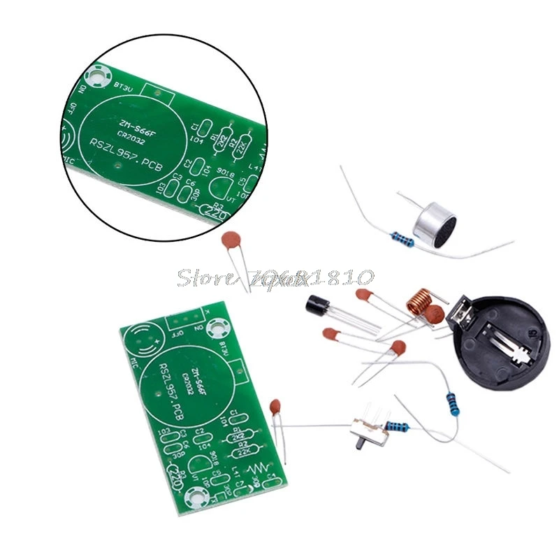 Простой беспроводной микрофон FM запчасти для электронных тренировок Набор