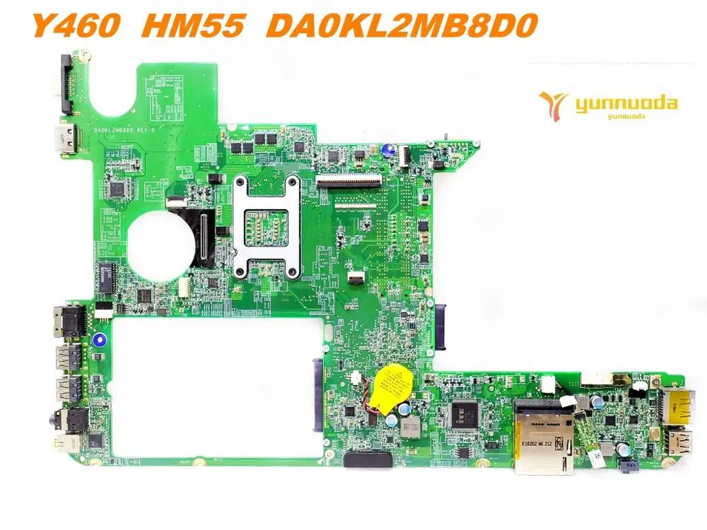 Оригинальная материнская плата для ноутбука Lenovo Y460 HM55 DA0KL2MB8D0 протестирована