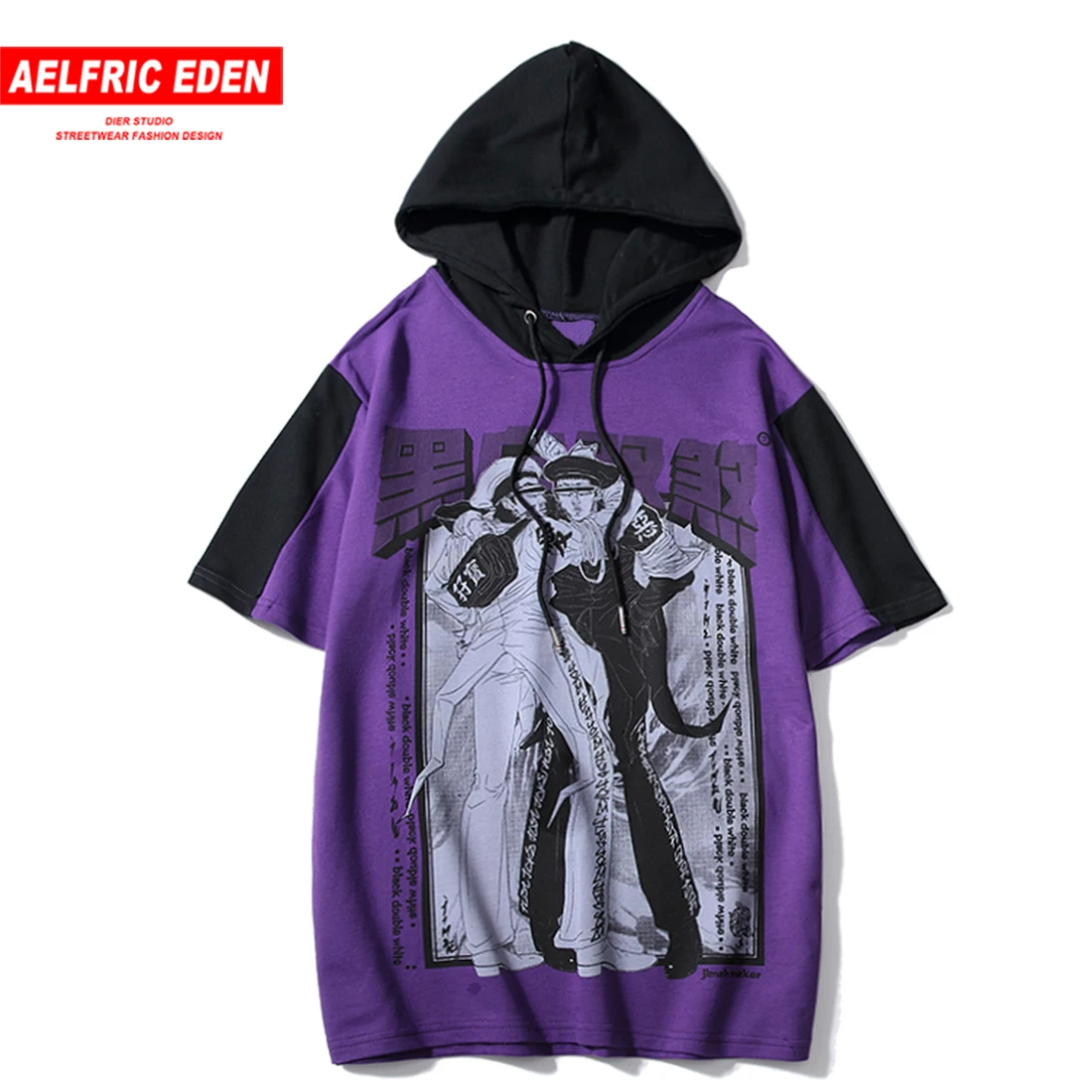 Aelfric Eden хип хоп японские Мультяшные персонажи принт футболки Harajuku повседневные с