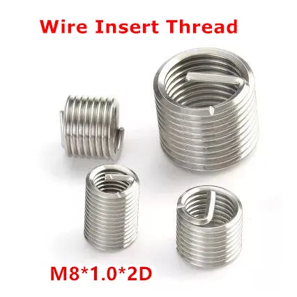 50 шт. втулка для резьбы из нержавеющей стали M8 * 1 0 2D|insert gun|wired glass break detectorwire scrap |