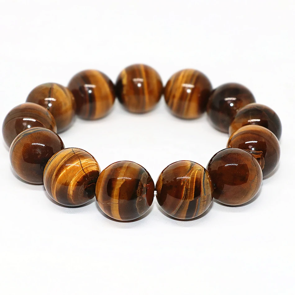 Натуральный желтый тигр глаз Камень круглые бусины 18 мм Высокое качество модные