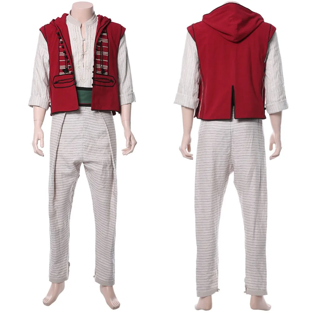 2019 кино Алладин косплей костюм красный наряд взрослый Аладина Костюм Униформа