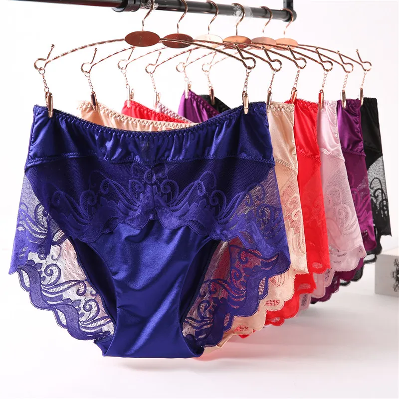

sexy lace panties women transparent large size underwear for women soft women briefs 90-200 pounds suitable plus size underpants