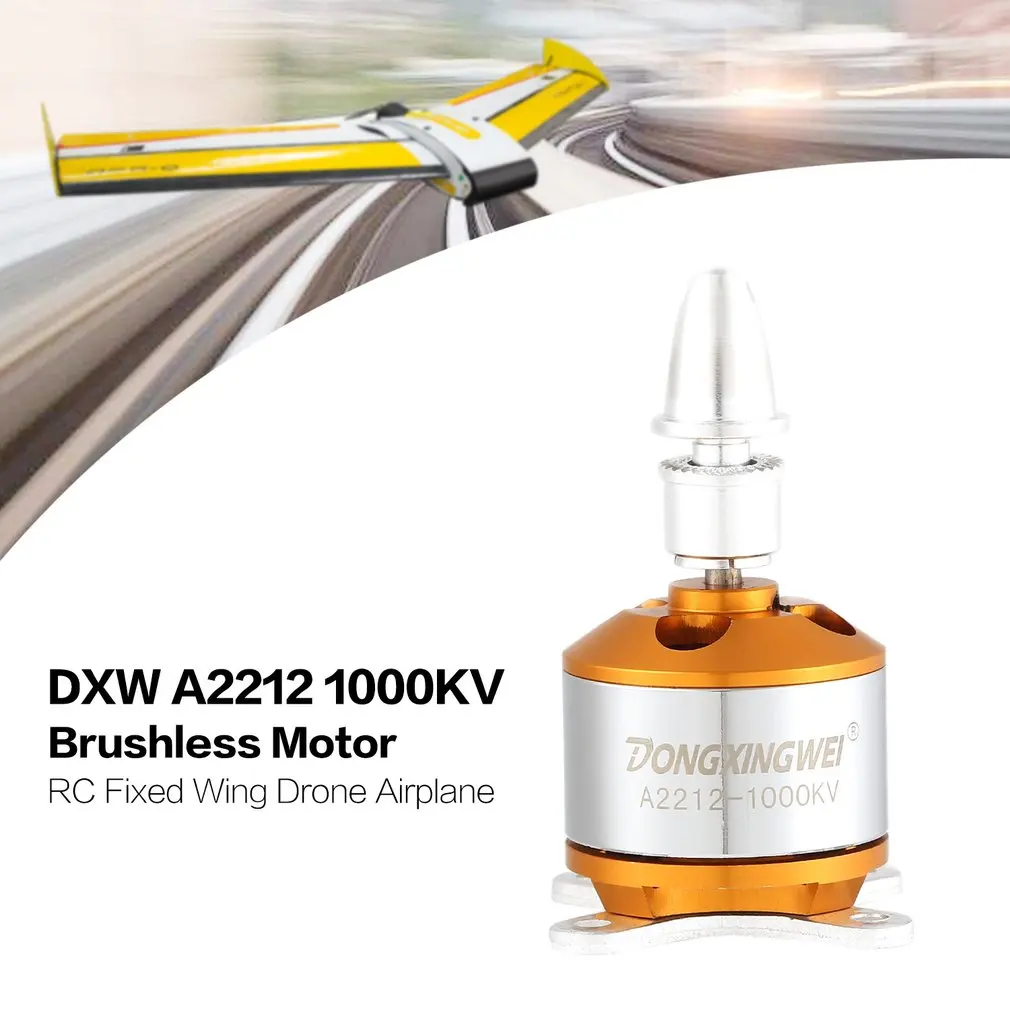 DXW A2212 2212 1000KV/1400KV 2 4S 3 17 мм бесщеточный двигатель для RC FPV с фиксированным крылом