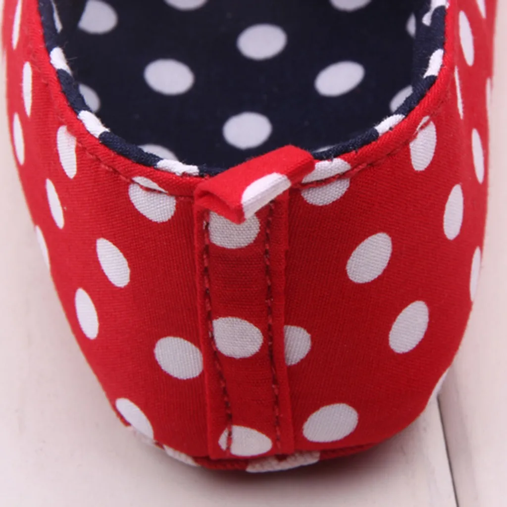 

Baby Girls Dot Bowknot Anti-Slip First Walkers Soft Sole Shoes New Casual Newborn Shoes Sneaker Scarpe Neonato DropShipping