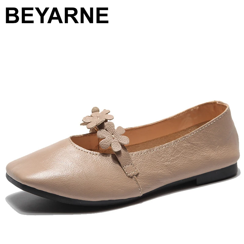 Женские туфли на плоской подошве из натуральной кожи|Обувь без каблука| |