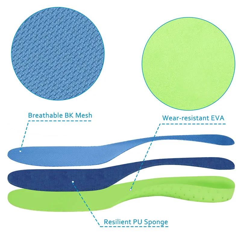 Sunvo Memory Foam Спортивная повседневная стелька дышащая удобная Арка Поддержка