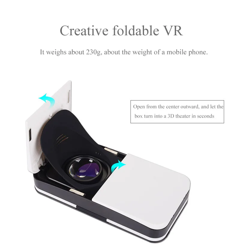 Топ VR мини мобильный телефон Специальные карманные складные очки 3D VR Очки виртуальной реальности для мобильного телефона