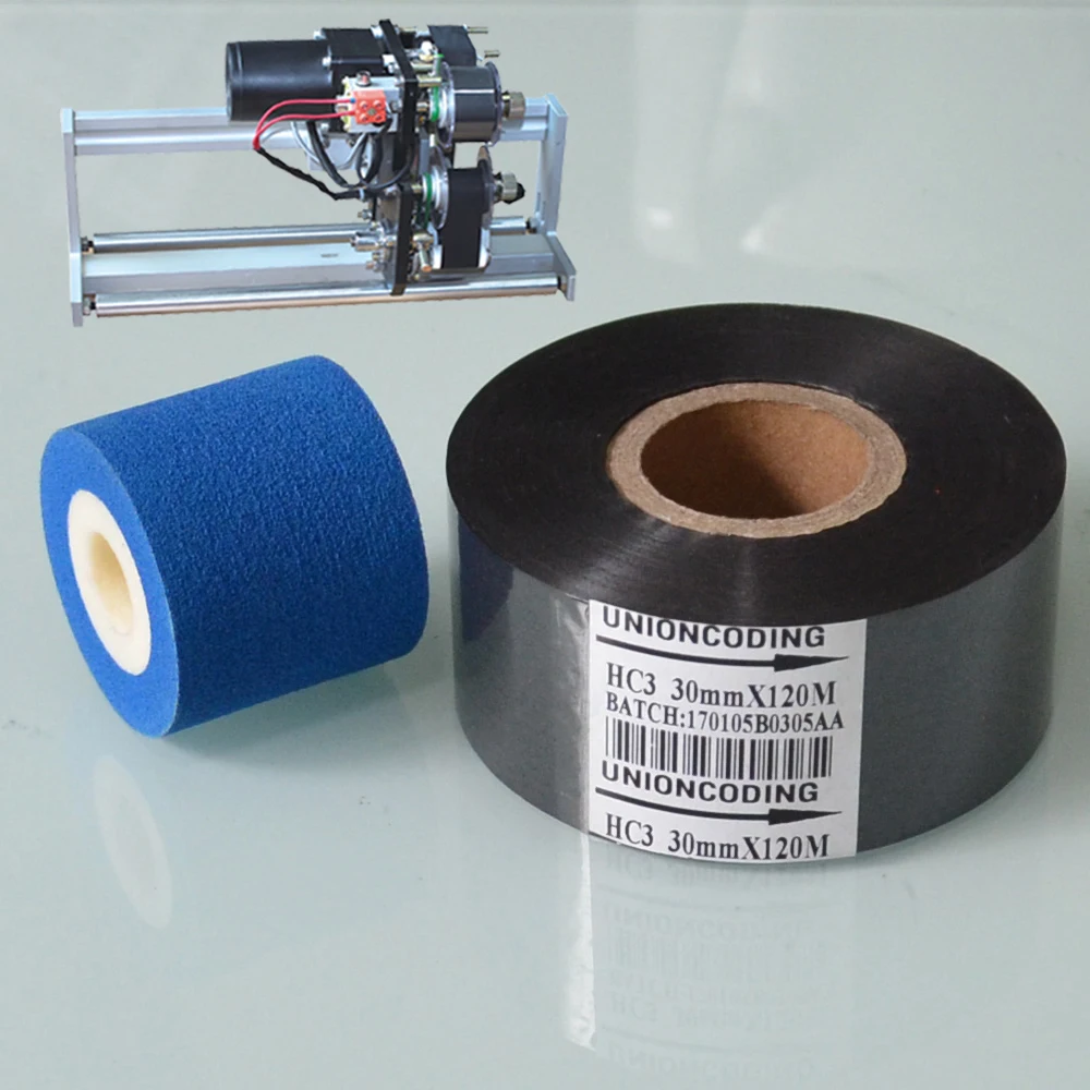 

Black Width 30mm length 120m code printing roll for packing bags