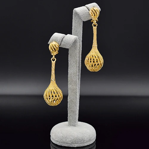 Earrings G Sunny Jewelry, богемные ювелирные изделия, серьги с шариками для женщин, Висячие роскошные длинные серьги, свадебные серьги для помолвки, ювелирные изделия, подарки - Окраска металла: Earrings G
