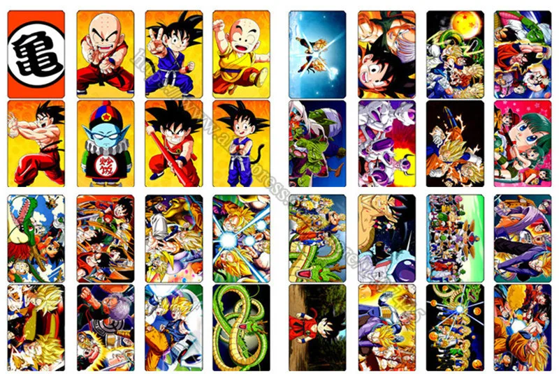 40 шт./лот Dragon Ball Z наклейки игрушки Японские Аниме, сериалы, кредитная самодельная открытка наклейки Goku классические Мультяшные наклейки детские подарки