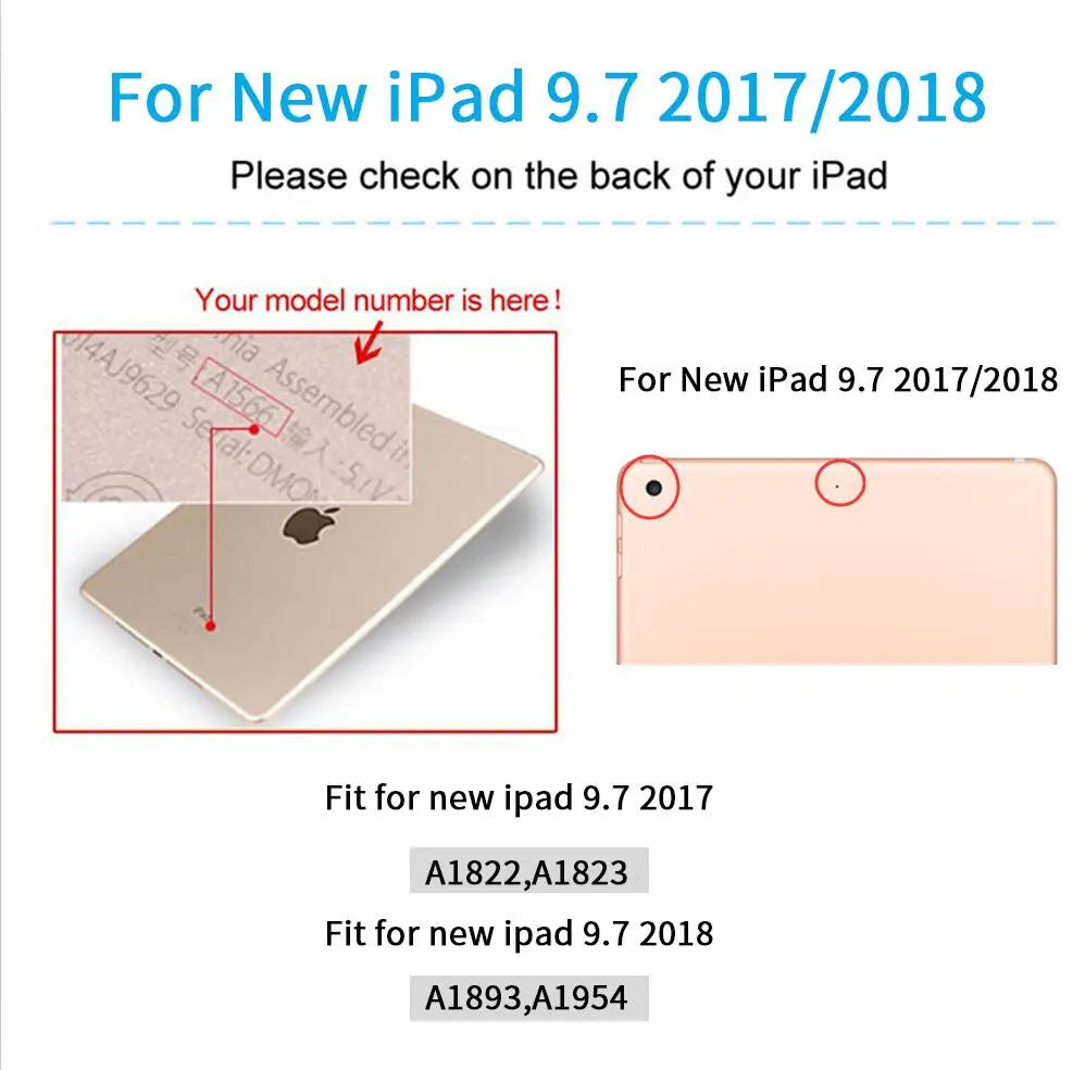 Для iPad 9 2018 чехол прозрачный противоударный мягкий тпу тонкий задний защитный