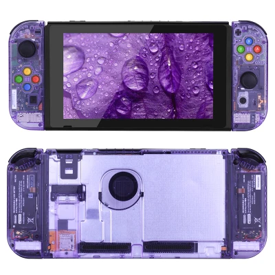 Черный DIY Корпус Замена Прозрачный для joycon Joy-con консоли переключателя L R контроллер запчасти для ремонта - Цвет: Черный