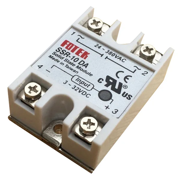 Твердотельные реле SSR-10DA 3-32 V/DC 24-380VAC выход ж/крышка 10A | Дом и сад