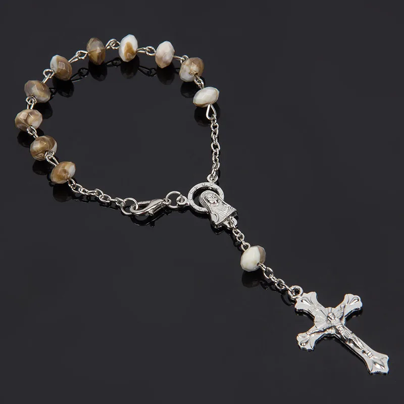 48 шт./лот религиозных четки браслет католической детский Причастие ребенка