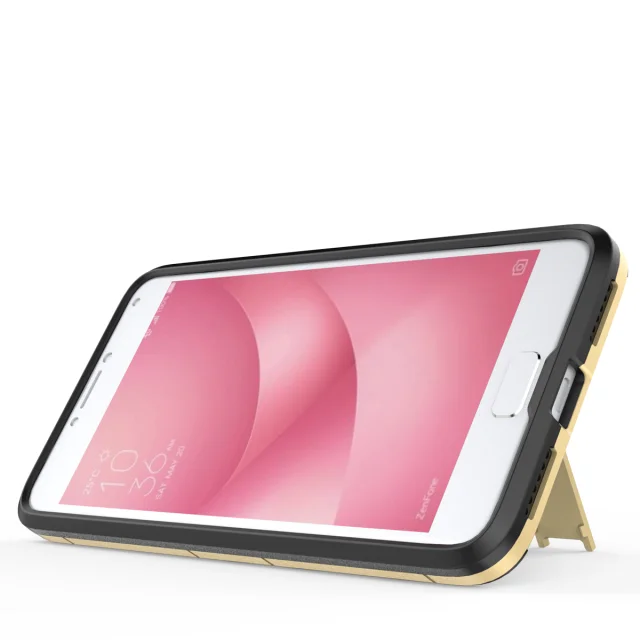 Для Asus Zenfone 4 Max zc554kl чехол с подставкой гибридный жесткий силиконовый + PC Панцири