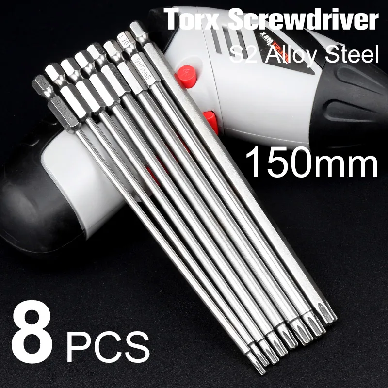 8 шт. набор отверток шестигранный хвостовик 1/4 мм|driver set|screwdriver bitstorx screwdriver bits |