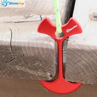 4pcs tent nails outdoor camping floor nails tent pegs path deck camp wind rope anchor chains linked outdoor tools