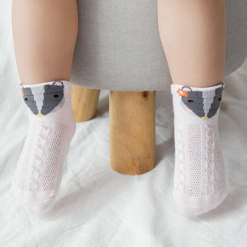 2019 г. весенне летние хлопковые носки в сетку для новорожденных Короткие Дышащие