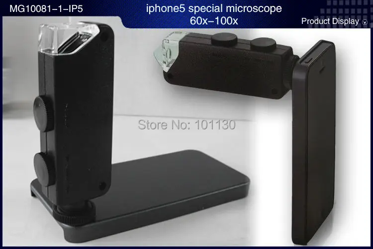 60 100x зум Карманный монокулярный микроскоп специальный для iPhone5 MG10081 1 IP5 с