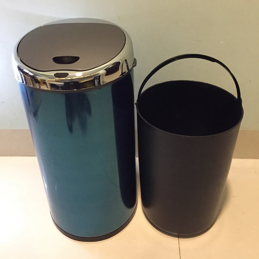 Мусорное ведро с датчиком на 15 литров инфракрасное мусорное из нержавеющей