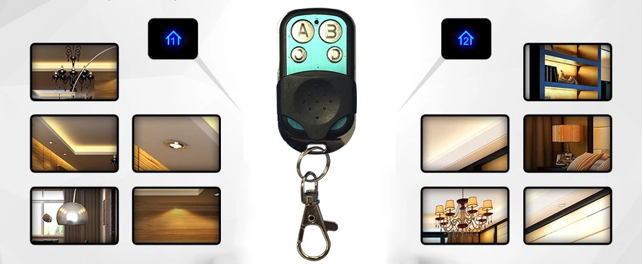 Funry Light Switch аксессуары, RF мини-пульт дистанционного управления, настенный свет дистанционный контроллер 4 клавиши для дистанционного сенсорного переключателя