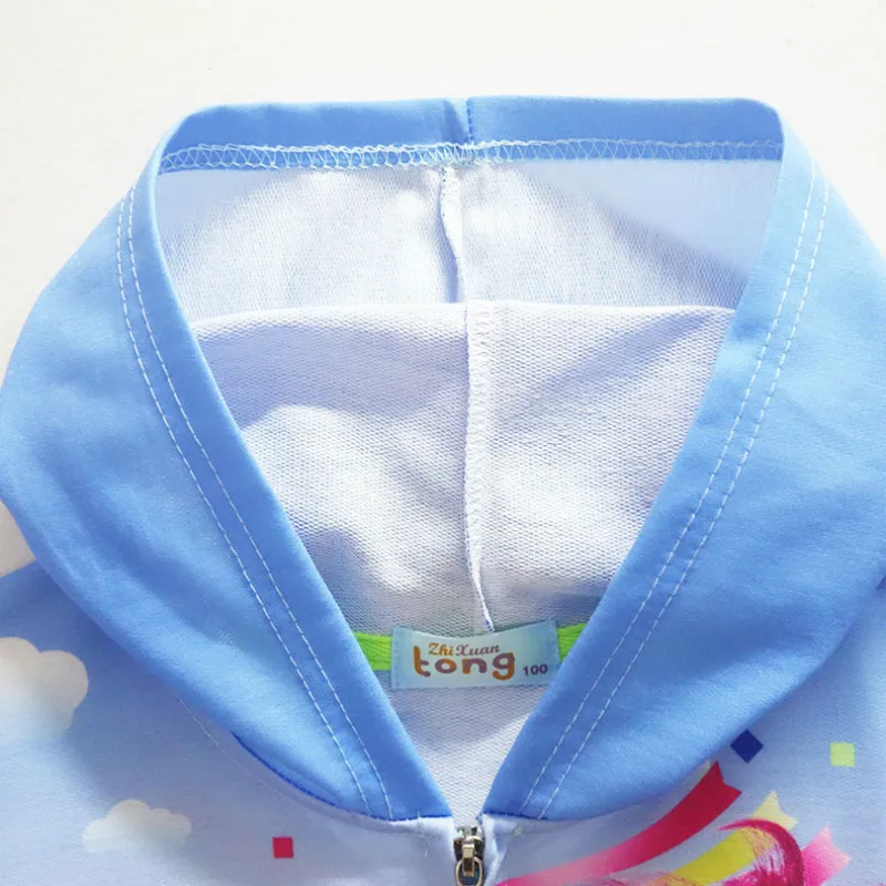 Детские толстовки с капюшоном куртки для девочек рисунком троллей свитшоты