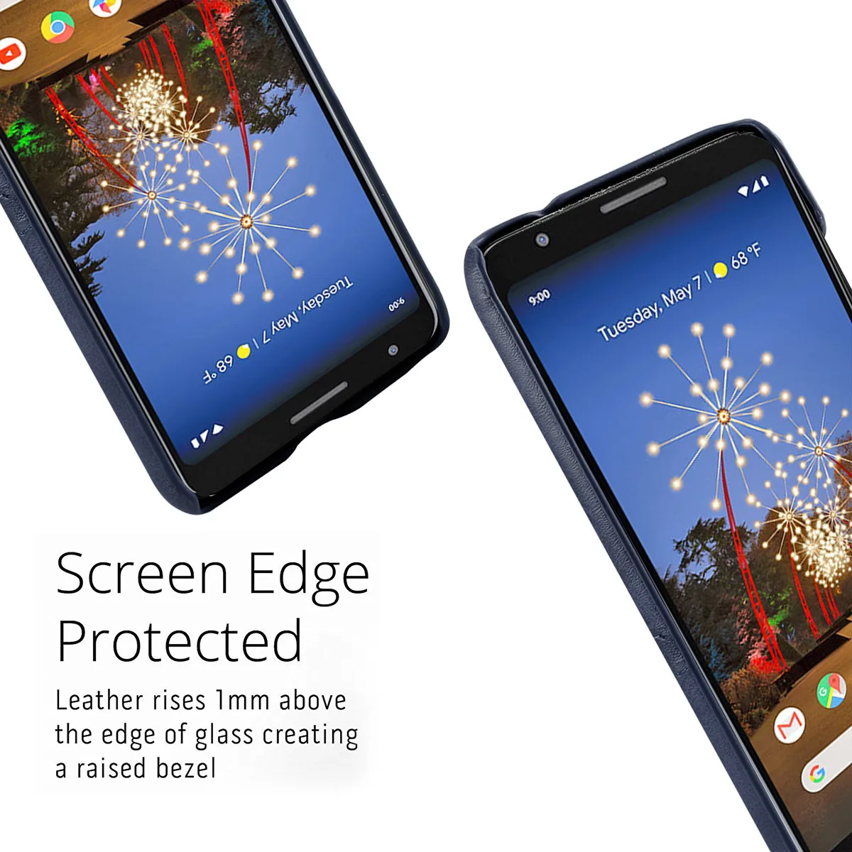 Для Google Pixel 3a XL чехол Роскошный Ретро телячья кожа PU Тонкий компьютер жесткий для
