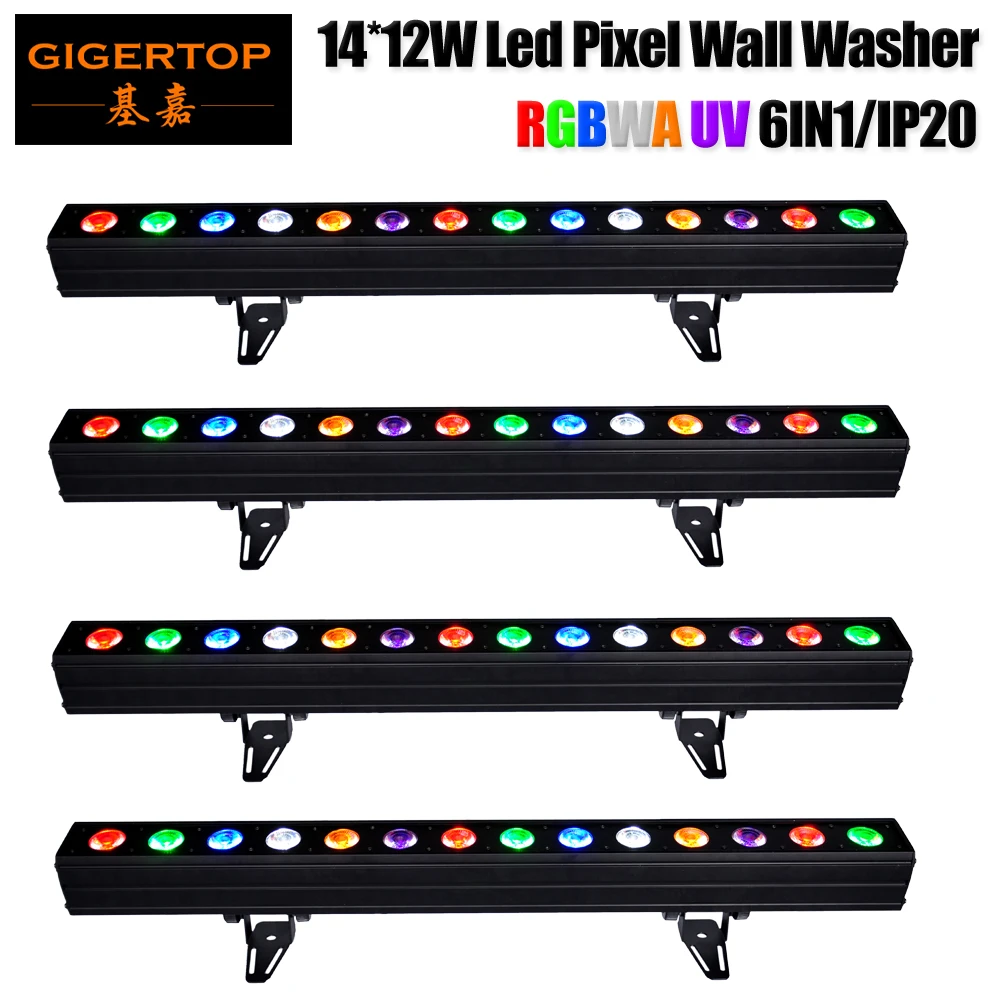 4 блочный Светодиодный линейный светильник Gigertop 15x12 Вт 14x12 Tyanshine 6 в 1 алюминиевый
