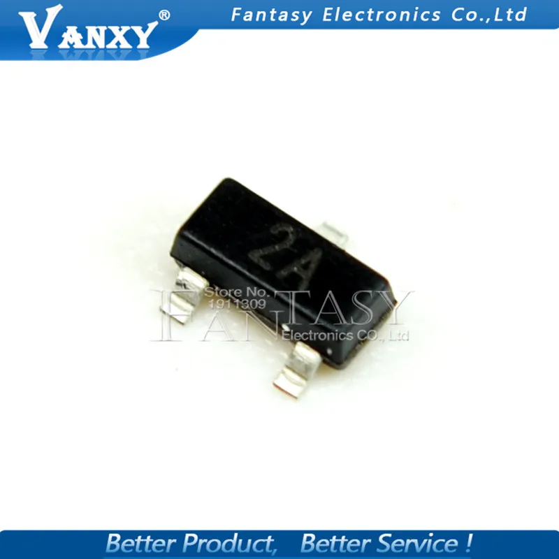 100 шт. MMBT3906 2A 3906 MMBT3906LT1G 2N3906 200mA 40V SOT 23 PNP SMD Triod транзистор новый и оригинальный|transistor