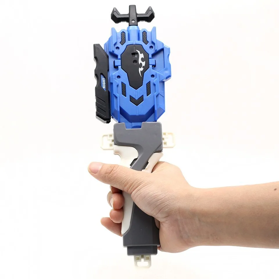 Launcher AND handle Beyblade Burst B-127 Cho-z Valkyrie. z. ev с левым и правым двухсторонним пусковым устройством, металлический бустер, топ стартер, гироскоп, спиннинговая игрушка для боя - Цвет: Launcher AND handle